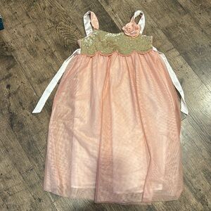 Pink and gold sequin H&M dress